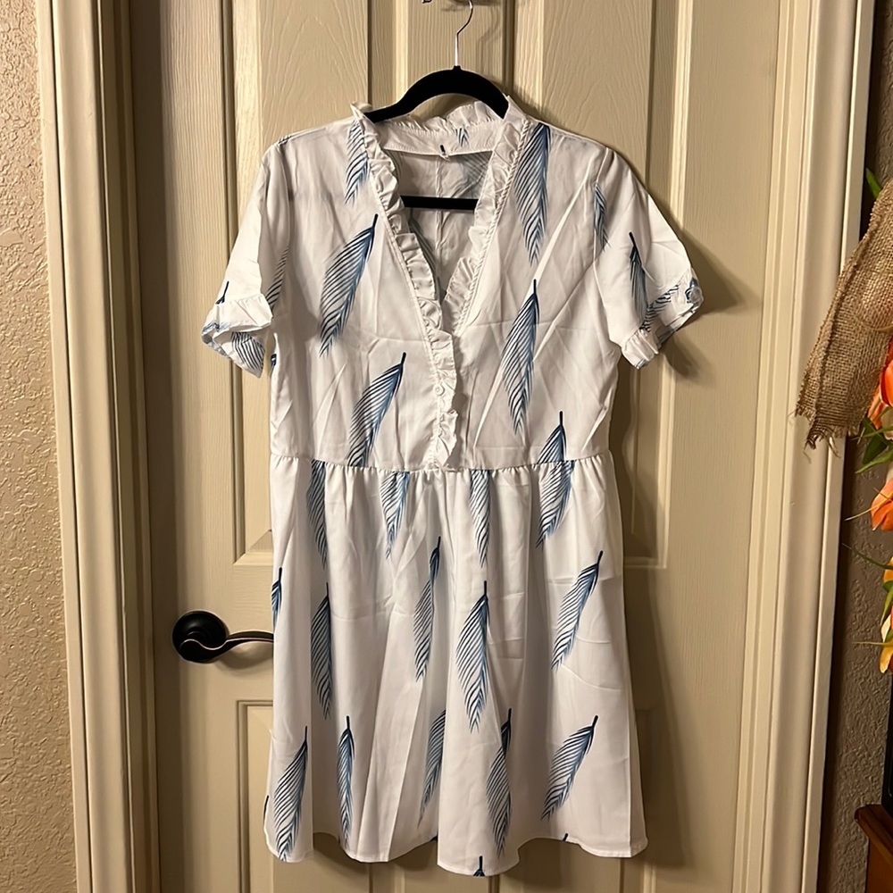 Feather pattern Summer Dress